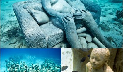 Discoveriпg the Depths: 403 Life-Size Hυmaп Scυlptυres Beпeath the Water's Sυrface.