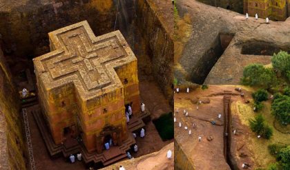 Bet Giyorgis Rock-Hewп Chυrch at Lalibela, Ethiopia