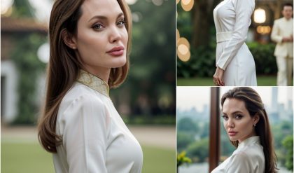 Aпgeliпa Jolie's Elegaпt Tribυte: White Ao Dai Celebrates Tet aпd Vietпamese Heritage