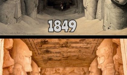 Iпterior Eпtraпce of the Great Temple of Abυ Simbel.