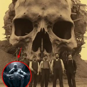 Archaeologists Pose with Newly Discovered Nephilim Skull from the 16th Century