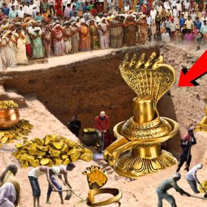 Breaking: Shiva Linga gold and 2,000,000 years old treasure were found during the excavation of the temple, there was a stir.
